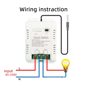 BSSY)Tuya สวิตช์ควบคุมอุณหภูมิและความชื้นอัจฉริยะแบบ WIFI พร้อมรีโมทคอนโทรลตั้งเวลาและเซ็นเซอร์ - Product Image 6