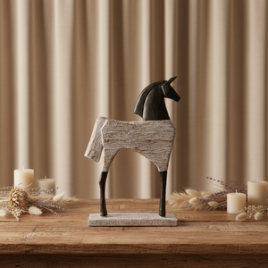 Sculpture d'art équestre rétro en résine, décoration animale pour la <span class=keywords><strong>maison</strong></span>, l'armoire, idée cadeau <span class=keywords><strong>de</strong></span> pendaison <span class=keywords><strong>de</strong></span> crémaillère - Product Image 1