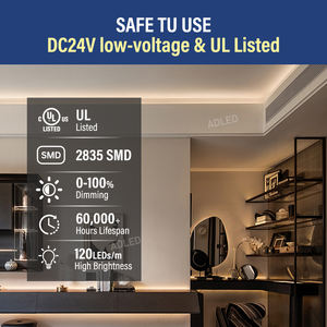 Super CRI90 2835CCT SMD LED Strip 24V 120leds Tunable White Dimmable Dual White Ribbon for Photography Studio Video Box <b>Lighting</b> - Product Image 6