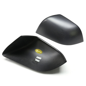 Coque de rétroviseur en carbone sec noir style Bullhorn pour Tesla MODEL 3YSX, boîtier de rétroviseur de recul, réflecteur - Product Image 5
