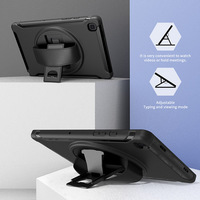 Robuste TPU couverture de butoir de cas pour Samsung Galaxy Tab A7 10.4 pouces T500 2020 avec mains de courroie