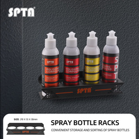 Penyangga Pelapis Keramik SPTA untuk Dinding, Organizer Tempat 4 Botol, Kokoh dan Ringan untuk Garasi, Aksesori Detailing Mobil