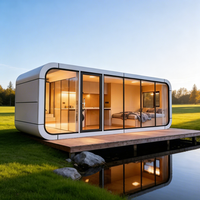 Ninenos Maison conteneur capsule spatiale carrée détachable de 40 pieds – Design moderne respirant et mobile pour usage résidentiel