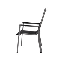 Fauteuil de jardin empilable en aluminium pour terrasse, café, restaurant