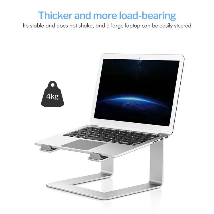 Neck Saver with Multi-Angle & Height Adjustment Ventilated Stable Adjustable Notebook Stand for Laptop Aluminum Laptop Holder Laptop Stand Notebook and Tablet up to 17 inches Bronze MiiKARE 