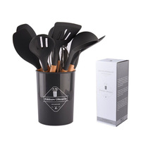 Ensemble d'ustensiles de cuisine en silicone de 12 pièces, résistant à la chaleur, outils et gadgets de cuisine pour une utilisation en cuisine