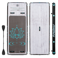 Tapis de Sports aquatiques gonflables OEM, plateforme de surf pour Yoga, paddle, personnalisable, vente en gros