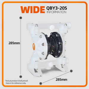 Bomba Neumática de Doble Diafragma GODO QBY3-20S PP para Transferencia de Agua, Aguas Residuales y Productos Químicos - Product Image 2