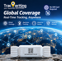 Trackerking Air Tag Traceur GPS intelligent longue autonomie Ftag Localisateur portable Dispositif de suivi de qualité supérieure pour animaux de compagnie, enfants, chiens, chats