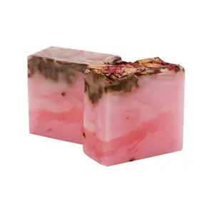 Natürliche Bio-Handelsmarke Rosenblüten reinigung Sterilisation White ning Moist urizing Feminine Yoni Soap