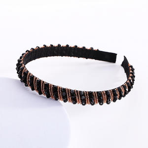 ที่คาดผมคริสตัลสไตล์บาโรกยุโรปแบบใหม่ - ขนาดเล็ก - ขอบแต่งฟองน้ำ - รุ่นเกาหลี - เครื่องประดับผมประดับเพชรและลูกปัด - Product Image 1