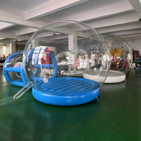 Maison à bulles gonflable transparente commerciale à succès avec dôme à bulles rebondissantes, matelas de camping pour événements festifs en plein air