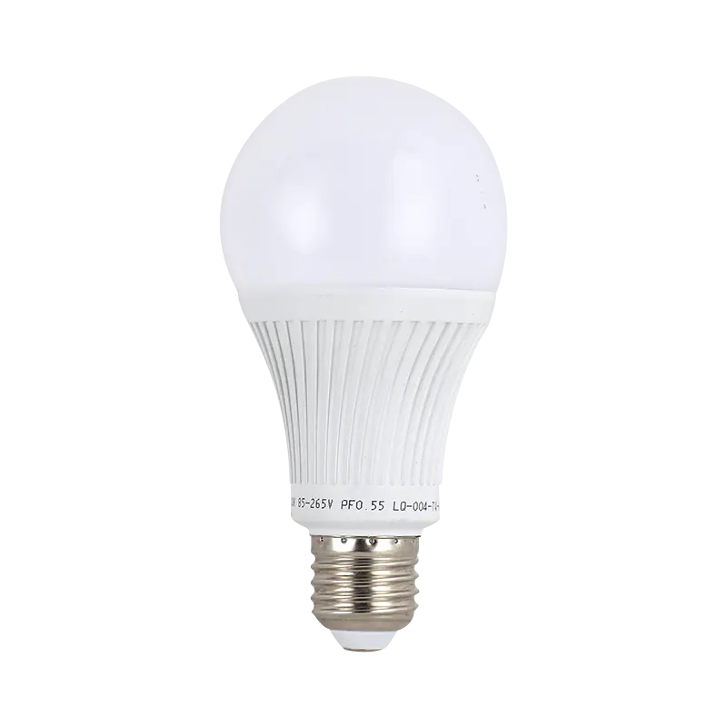 A60 bohlam plastik lampu LED, bohlam led plastik 5W 7W 9W 12W 15W 18W 24W E27 dengan aluminium 270 derajat