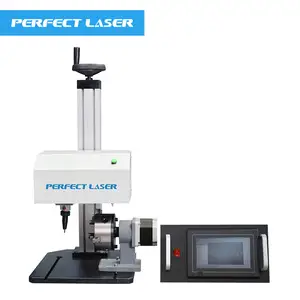 Perfecte Laser Aluminium Naamplaatje Graveren Ijzer Aluminium Koperen Messing Controle Lcd Voor Dot Pin Markering Machine