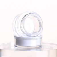 Pot en acrylique transparent double couche de taille mini (5g, 15g, 30g, 50g) – Contenant vide rond pour échantillons de baume pour les yeux ou les lèvres