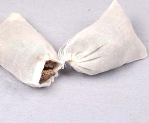 Tea Bag Natural Color 100pcs Organic Cotton <b>Small</b> Muslin Bags, 3x4 Inches Storage Customized Gift & Craft Ecobags Recyclable - Product Image 2