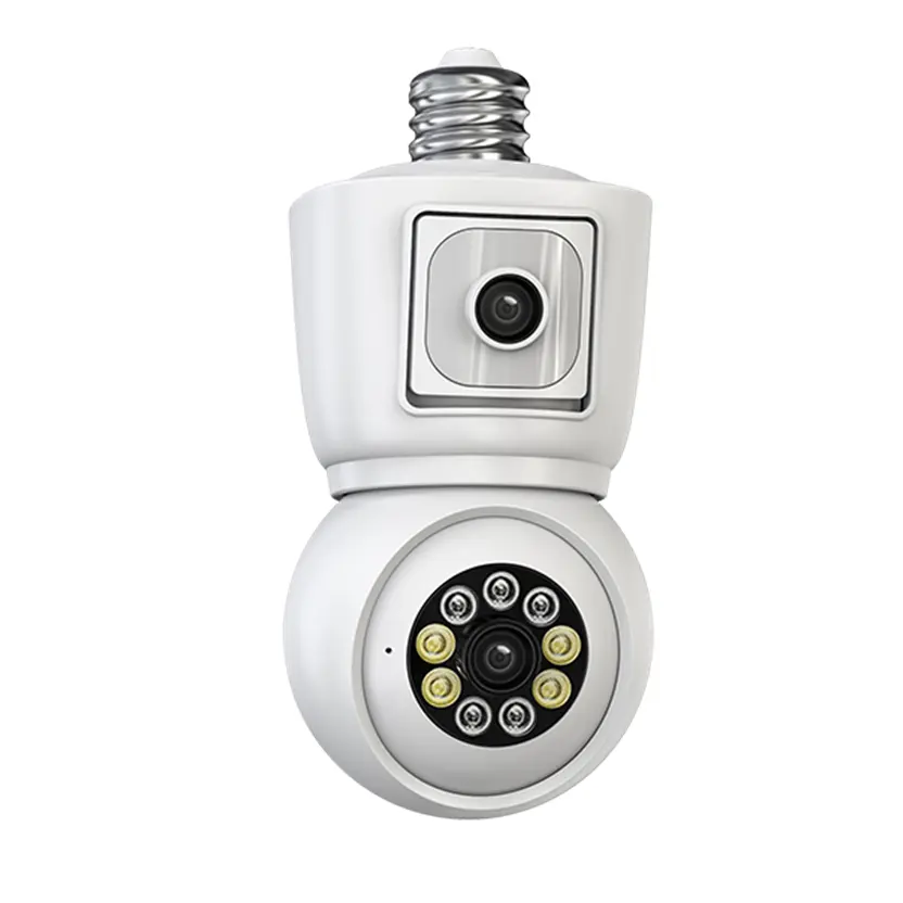 स्मार्ट हाउस बेबी मॉनिटर वाईफाई के लिए नाइट विजन बिल्ट-इन माइक के साथ 27 बल्ब मिनी कैमरा डुअल लेंस सुरक्षा कैमरा