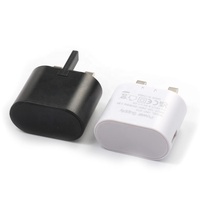 Chargeur USB 5V1A en gros d'usine, prise pliable britannique, certifié UKCA CE, chargeur mural 5W, alimentation 3 broches