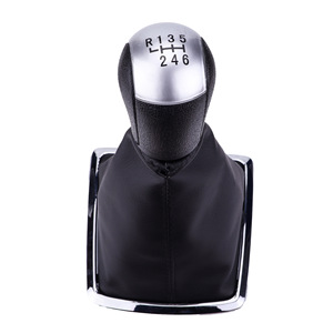Ford Car Gear <b>Knob</b> Leather 5 Speed 6 Speed <b>Shift</b> <b>Knob</b> Ergonomic Design For Manual Transmission Vehicles - Product Image 2