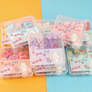 مجموعة مواد مشابك الشعر اليدوية ذاتية الصنع لصناعة تعليقات غراء الكريمة المحاكية للأطفال - Product Image 5