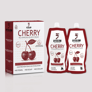 Dyeglow <strong>Cherry</strong> <strong>Hair</strong> <strong>Dye</strong> 500ml*2 Ammonia Free <strong>Hair</strong> Color <strong>Dye</strong> Black with Plant Extract for Sensitive Scalp and Long Lasting Color - Product Image 6