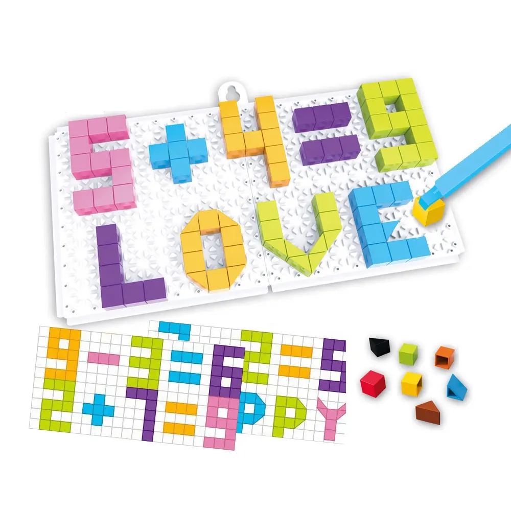 KY צעצועי משלוח שילוב ילדים בלוקים עם צבעוני עיצוב תינוק מונטסורי משחק