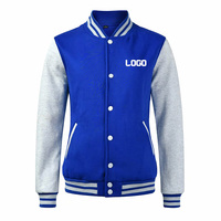 Veste de Baseball à manches longues, Design personnalisé d'usine, sweat-shirt unisexe, veste de Baseball
