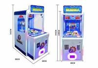 Petite machine de jeu de grue à griffes d'intérieur Jouet en peluche et vente de bonbons 220V Paiement de pièces Matériaux en bois et en métal pour l'amusement