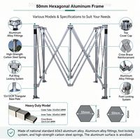 Tente promotionnelle personnalisée 3x4,5m pour salon professionnel, tente de réception 10x15m pour événement extérieur, chapiteau promotionnel, structure de gazebo