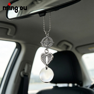 Ornamento Pendente Personalizzato in Acciaio Inossidabile per Interni Auto, Ciondolo Commemorativo di Alta Qualità - Product Image 3