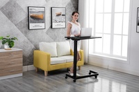 Table de lit mobile moderne à hauteur réglable, robuste, pour hôpital, CARENOVO OT-1, en fer, garantie 3 ans, pour la maison et le bureau