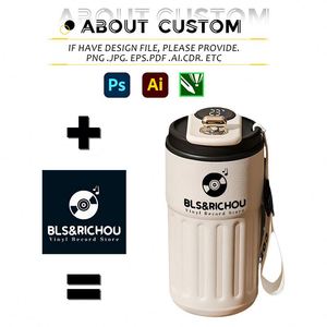 Factory Hot Sale Custom Double Insulated Coffee Milk Tea Cup With Logo Outdoor Water Bottle Smart Digital 316Stainless Steel <b>Mug</b> - Product Image 2