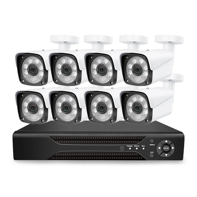 Cctv AHD Security Camera System 2mp 5mp 8mp Outdoor Video  Nvr Kit With XMeye Remote View