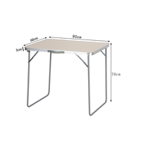 Table pliante rectangulaire réglable en hauteur, portable, pour pique-nique en plein air, camping, barbecue