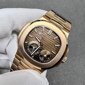 Diseño clásico de estilo lujoso, caja plateada de acero inoxidable para hombre, reloj mecánico automático de 40mm para hombre 5712 - Product Image 3