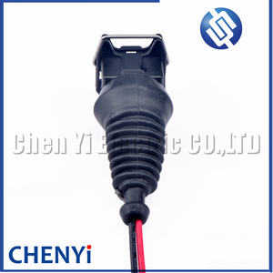 大众用<span class=keywords><strong>2</strong></span>针母汽车防水连接器EV1汽车喷油器线束插头443 906 232 443906232 1284485110 - Product Image 6