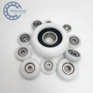 CCJH 246cm/8FT Kit De Rail Pour Porte Coulissante, Kit De Voie De Placard De Porte De Grange Pour Une Porte (Forme De Rouleau De Gros Roue