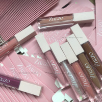 Gloss à lèvres rose doux, personnalisable avec votre marque, hydratant, gloss à lèvres en marque privée, fournisseur, ensemble de rouges à lèvres liquides haute pigmentation, gloss à lèvres