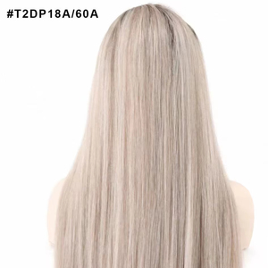 Schneller Versand Top-Bestseller 14/18/22 Zoll für Platinblonde Highlight Glatte Russische Remy HD Transparente Perücke - Product Image 1