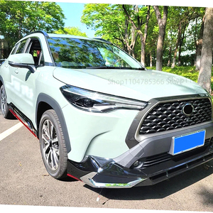 Para <span class=keywords><strong>Toyota</strong></span> <span class=keywords><strong>Corolla</strong></span> <span class=keywords><strong>Cross</strong></span> 2020 2021 2022 <span class=keywords><strong>2023</strong></span> 2024, Alerón Delantero para Parachoques Estilo <span class=keywords><strong>GR</strong></span> en Negro Brillante, Kit de Carrocería - Product Image 3