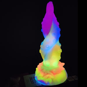 Goede Prijs Differentcolors YOCY-266 AW13 Oude Mythische Beest-Gele Draak Lichtgevende Dildo Glow In The Dark Penisfor Vrouwen - Product Image 6