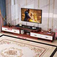 Unit TV dan Meja Kopi Modern Desain Mewah Berkilau Tinggi untuk Proyek Hotel Pesanan Grosir