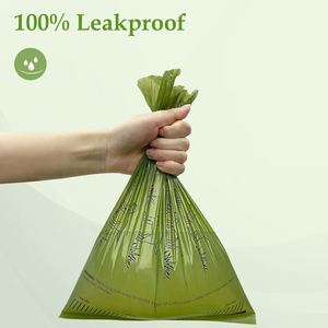 Sacs à déjections canines en plastique écologiques personnalisés, anti-fuites, faciles à déchirer, vente en gros de rouleaux de sacs pour déchets d'animaux - Product Image 2