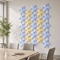 Panneaux acoustiques modulaires créatifs en forme d'étoile, décoration insonorisante 3D pour espace enfant thématique