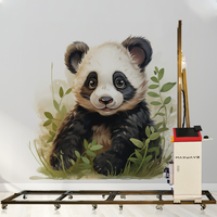 Imprimante à jet d'encre UV CMJN d'impression directe verticale au mur pour projet de peinture murale 3d d'article intérieur extérieur