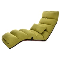 Fauteuil-lit Tatami pliable moderne en tissu, multi-positions, pour sol ou salon