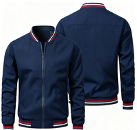 Blouson Bomber Coupe-Vent Unisexe Personnalisé 2026, Style Urbain, Grande Taille, Imperméable, avec Fermeture Éclair, Service OEM