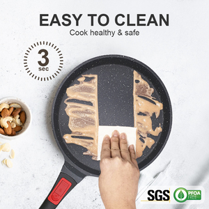 Poêle à crêpes en aluminium moulé de haute qualité, poêle à chapati, poêle à crêpes antiadhésive, poêle à tortillas avec poignée <span class=keywords><strong>amovible</strong></span> - Product Image 5