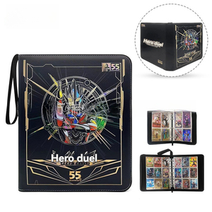 Bán buôn 9 túi giao dịch thẻ chất kết dính biểu tượng tùy chỉnh PU vải da Bìa album thư mục trẻ em Quà tặng - Product Image 1