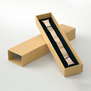 Caja de Embalaje para Correa de Reloj con Logotipo Personalizado, Cajas de Regalo de Papel Kraft, Almacenamiento Elegante para Correa de Reloj Universal, Estuches de Papel Kraft de Lujo - Product Image 1